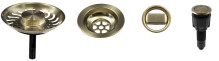 Sinks komponenty pro granitový dřez s exc. ovladačem - bronz modern 